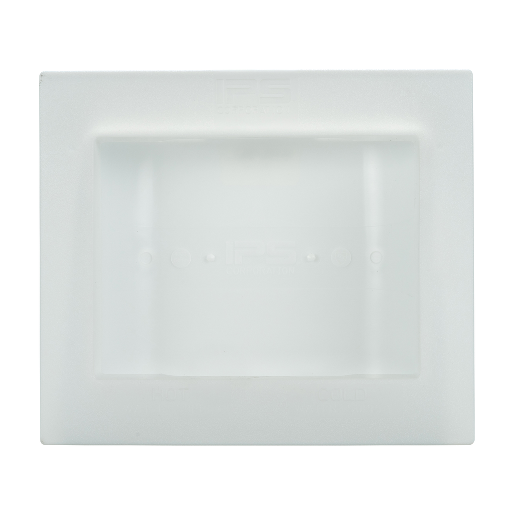 Water-Tite Econo Box™ 87204 White Plastic Center Drain Outlet Box with No Valves