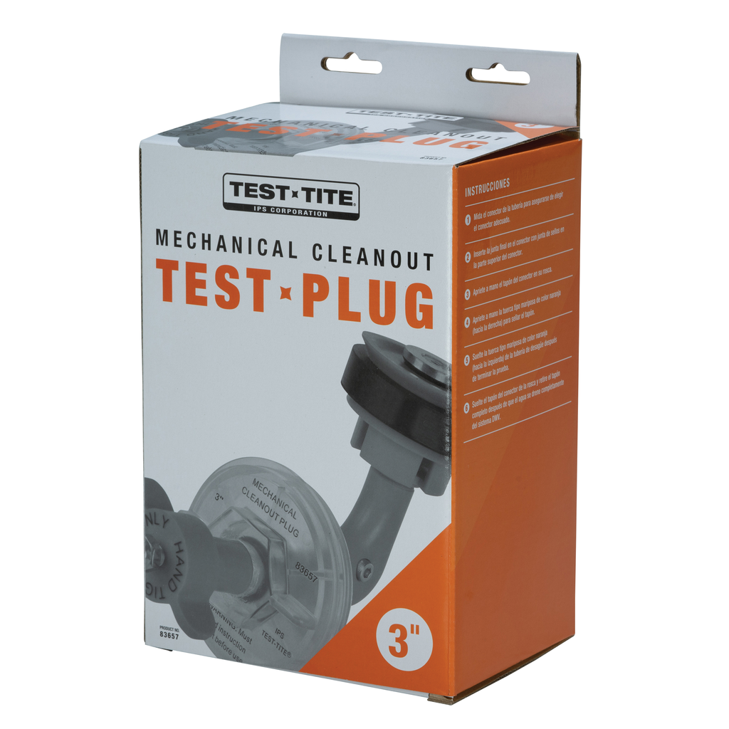 Test-Tite 83657 Bulk Pack Mechanical Cleanout Test Plug, 3 Inch