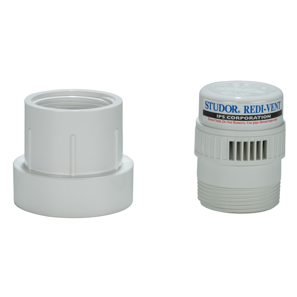 Studor Redi-Vent® 20299 Air Admittance Valve with PVC Adapter, 1-1/2 or 2 Inch