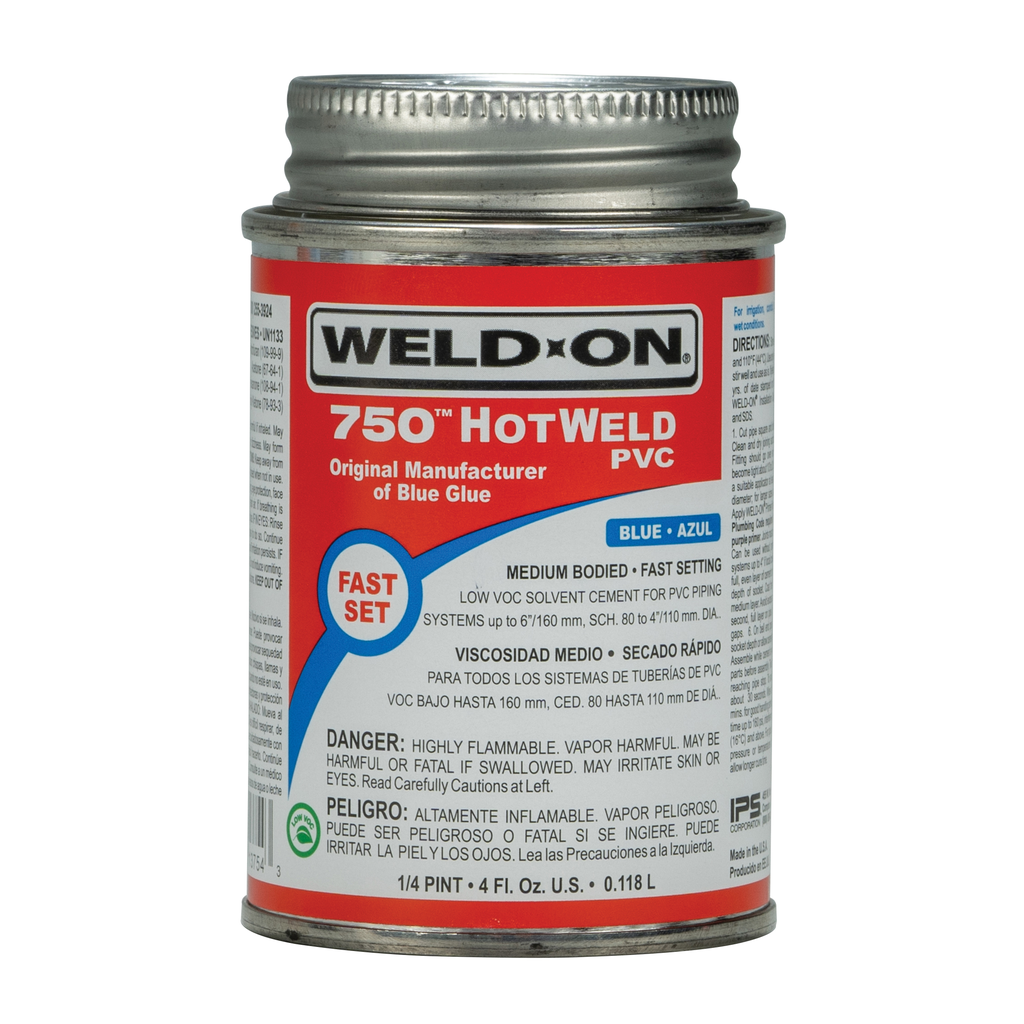 750™ HOTWELD PVC - MEDIUM BODIED BLUE 1/4 PINT