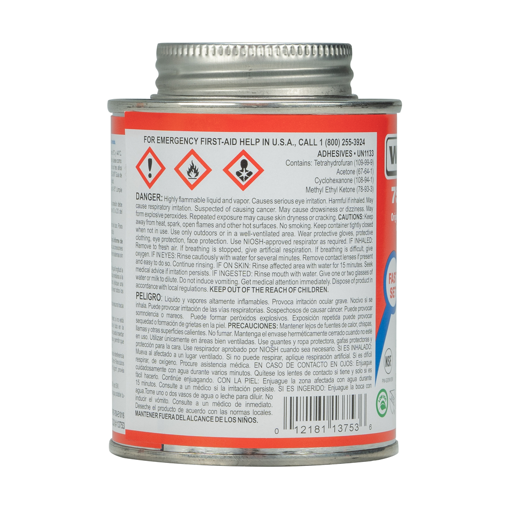 750™ HOTWELD PVC - MEDIUM BODIED BLUE 1/2 PINT