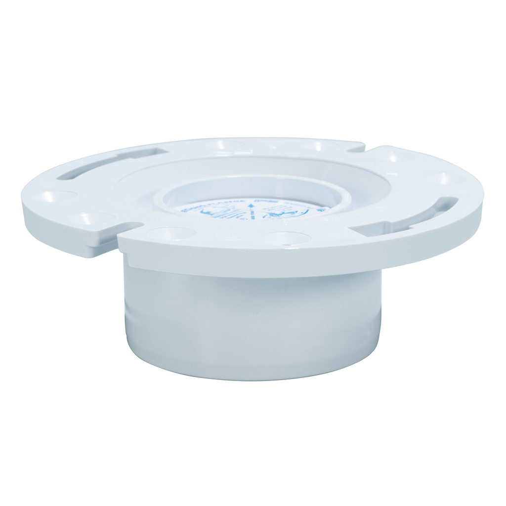 Water-Tite Techno Flange® 86132 PVC Standard Pattern Closet Flange with Techno Knockout, 3 or 4 Inch Flush-Tite