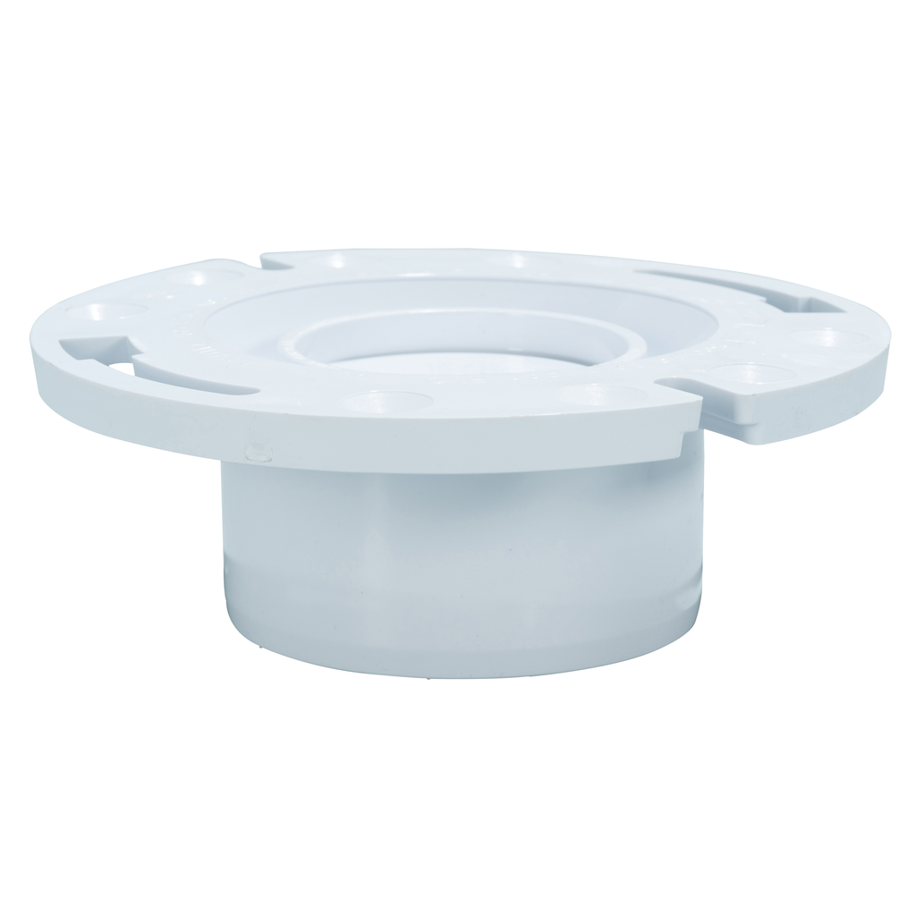 Water-Tite Techno Flange® 86132 PVC Standard Pattern Closet Flange with Techno Knockout, 3 or 4 Inch Flush-Tite