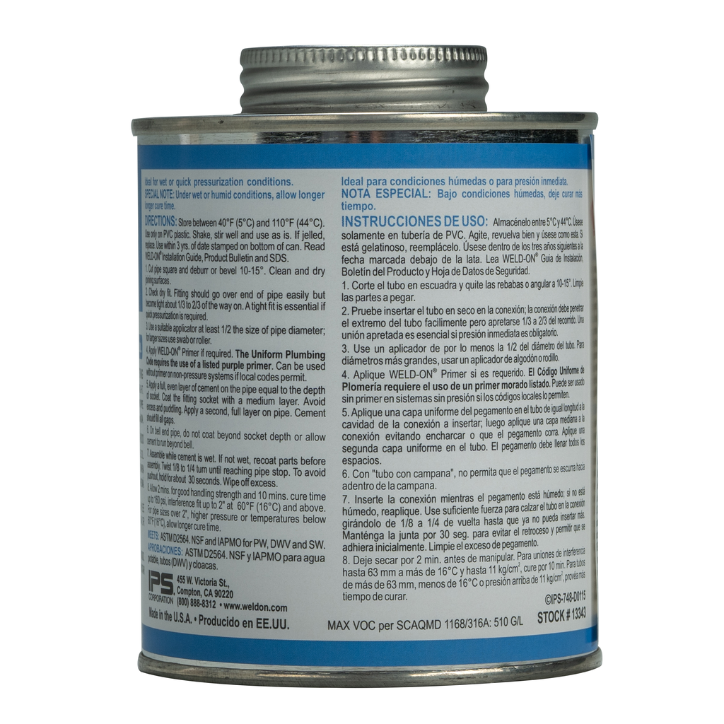 748™ POOL FAST™ PVC BLUE PINT