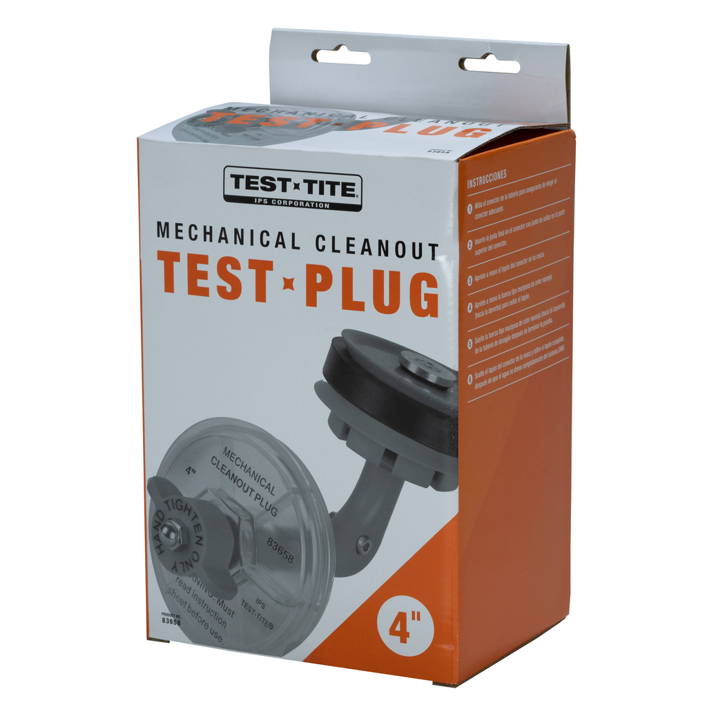 Test-Tite 83658 Bulk Mechanical Cleanout Test Plug, 4 Inch