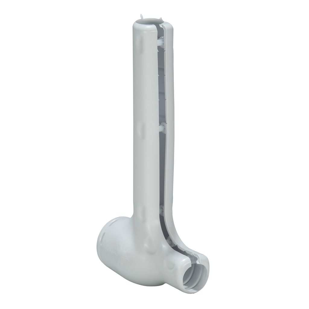 Truebro Lav Guard® 2 100 Series Molded Vinyl P-Trap Cover with 2 Angle Valve and Supply Cover, 1/8 Inch, China White