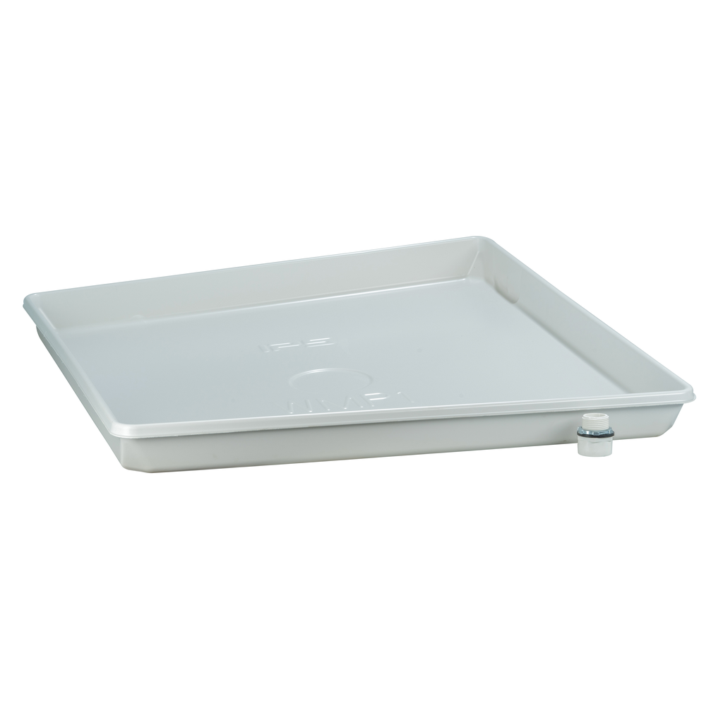 Water-Tite 83200 High Impact Plastic Heavy Duty Undrilled Washing Machine Pan, 29.5 Inch L x 27.5 Inch W, White