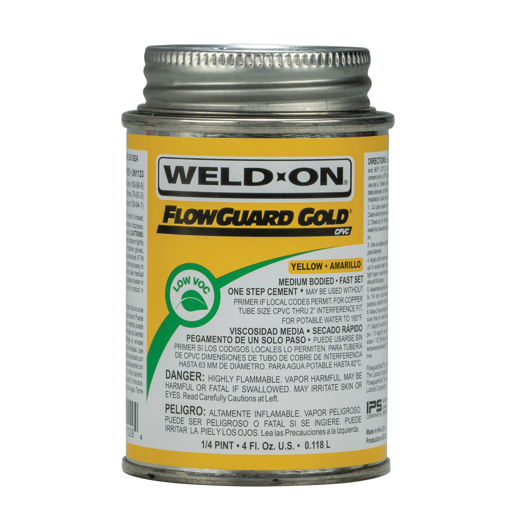 FLOWGUARD GOLD® CPVC - MEDIUM BODIED YELLOW 1/4 PINT