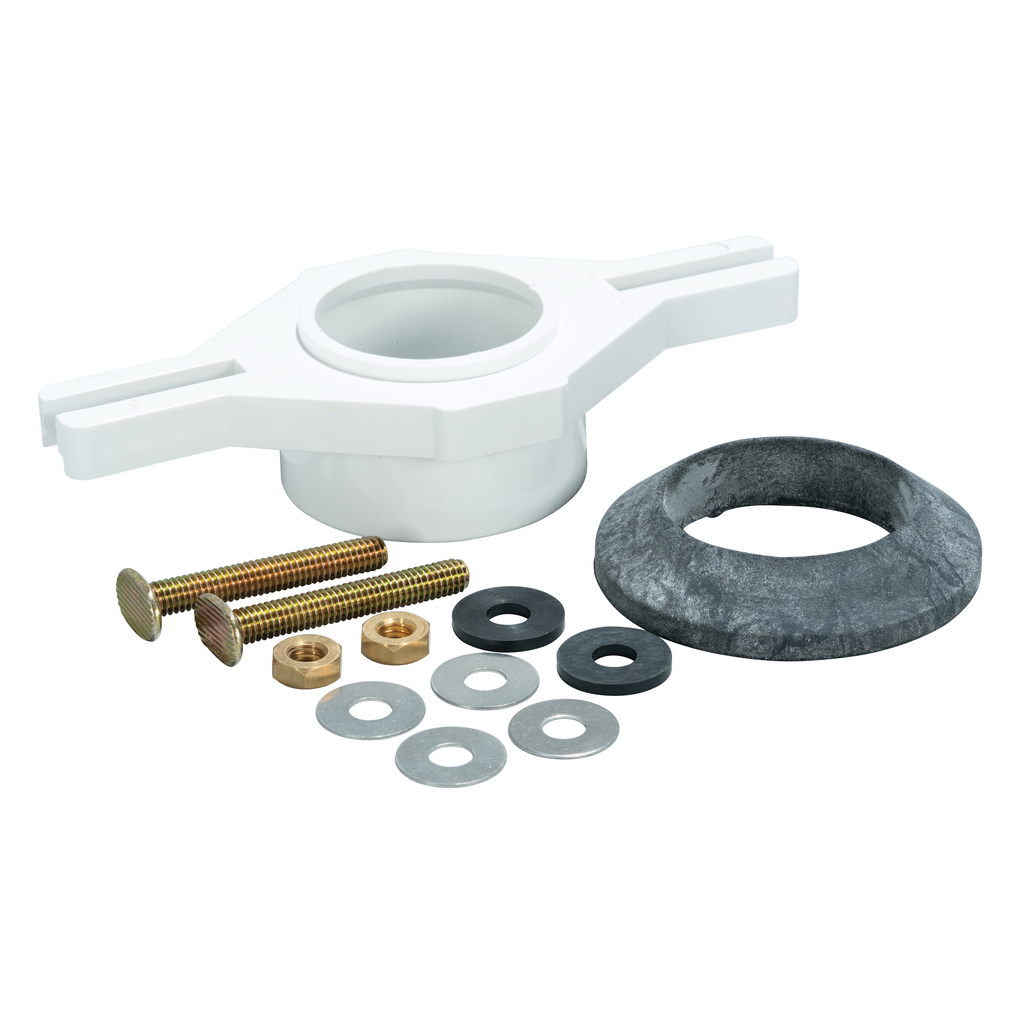Water-Tite 68004 PVC Adjustable Urinal Flange Kit, 2 Inch Socket