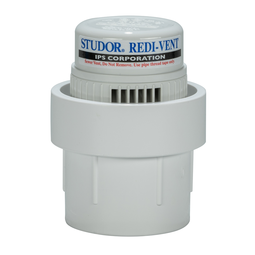 Studor Redi-Vent® 20299 Air Admittance Valve with PVC Adapter, 1-1/2 or 2 Inch