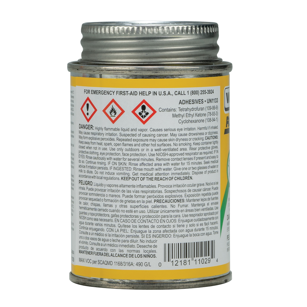 FLOWGUARD GOLD® CPVC - MEDIUM BODIED YELLOW 1/4 PINT