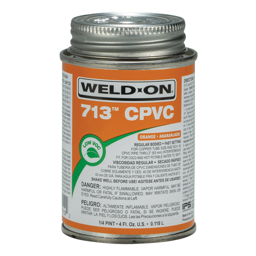 713™ CPVC - REGULAR BODIED ORANGE 1/4 PINT