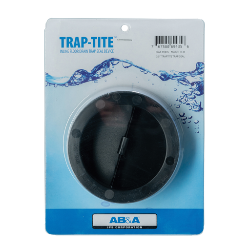 AB&A Trap-Tite™ 69435 Polypropylene/Silicone Floor Drain Trap Seal, 3-1/2 Inch