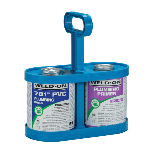 Weld-On 781™ 14006 Medium-Bodied Fast-Setting Low VOC PVC Solvent Cement, 1 qt Can with Applicator Cap, Clear