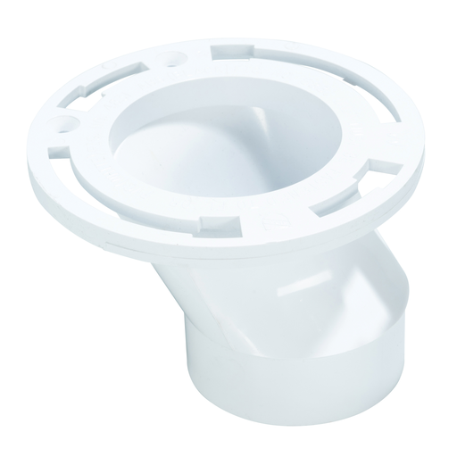 Water-Tite 86180 PVC Offset Closet Flange, 3 or 4 Inch Flush-Tite