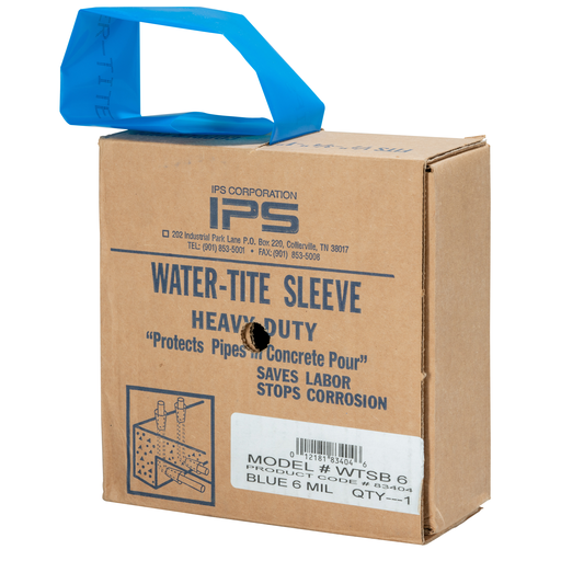Water-Tite 83404 Polyethylene Pipe Sleeving, 1/2 - 1 Inch, 200 ft x 0.006 Inch T, Blue