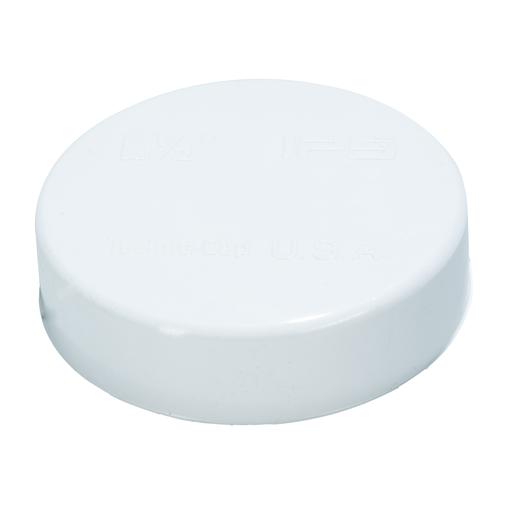 Test-Tite Techno-Caps™ 87503 PVC Heavy Duty Test Cap, 1-1/2 Inch; 100/Bag