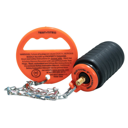 Test-Tite 83586 Natural Rubber Bulk Pressure Relief Pneumatic Test Plug, 2 Inch