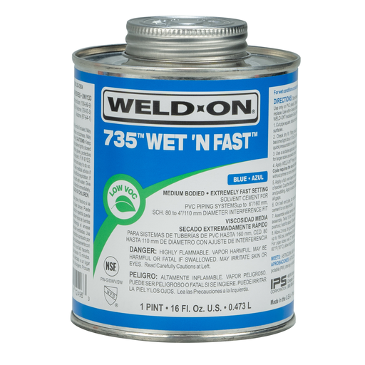 735™ WET 'N FAST™ PVC - MEDIUM BODIED BLUE PINT