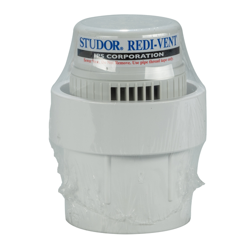 Studor Redi-Vent® 20299 Air Admittance Valve with PVC Adapter, 1-1/2 or 2 Inch
