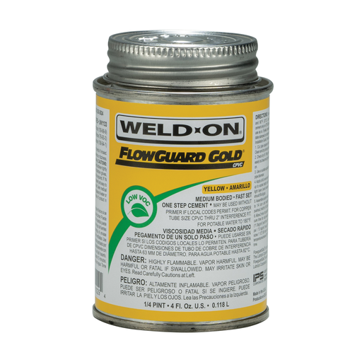 FLOWGUARD GOLD® CPVC - MEDIUM BODIED YELLOW 1/4 PINT