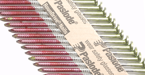 3" x .120 HOT DIPPED GALVANIZED RING SHANK 30 DEGREE PAPER TAPE COLLATED ROUNDRIVE FRAMING NAILS 2000CT