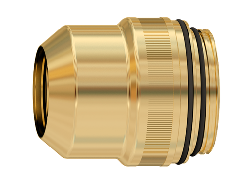 200-800 Amp Shield Cap/Outer Retaining Cap for machine torch use with HyPerformance® HPR400XD/HPR800XD Cutting Systems.