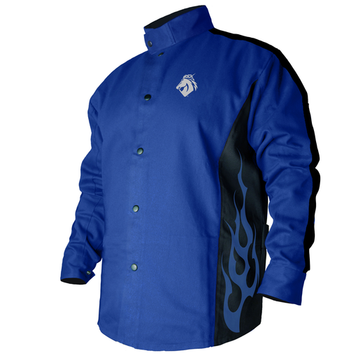 Black Stallion BSX® Contoured FR Cotton Welding Jacket, Royal Blue,