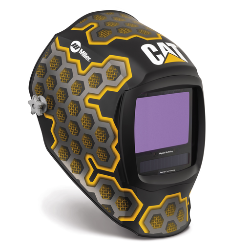 Miller digital Infinity Welding Helmet Variable Shades 5 - 13 Auto Darkening Lens Clearlight With Cat Graphics