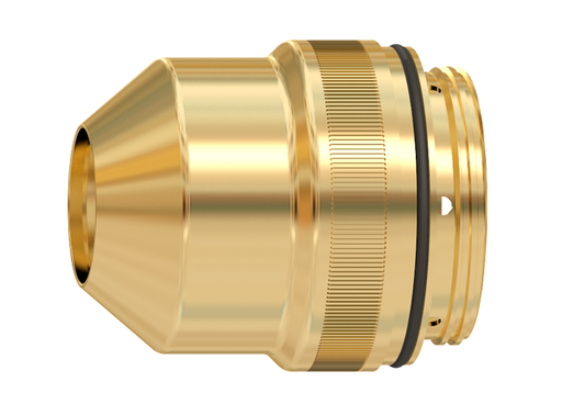 30-130 Amp Shield Cap/Outer Retaining Cap for machine torch use with HyPerformance® HPR130XD/HPR260XD/HPR400XD/HPR800XD Cutting Systems.