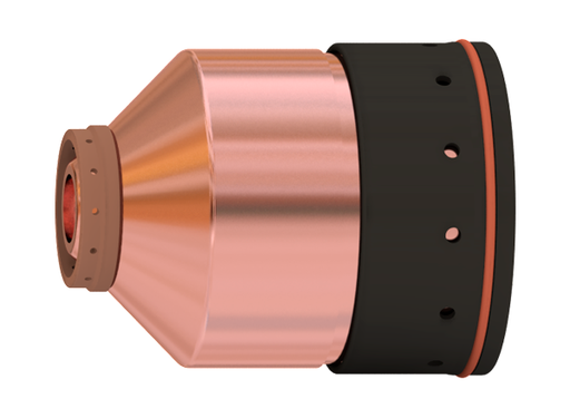 80-130 Amp Nozzzle/Inner Retaining Cap (MS, SS, AL) for machine torch use with HyPerformance® HPR130XD/HPR260XD/HPR400XD/HPR800XD Cutting Systems.