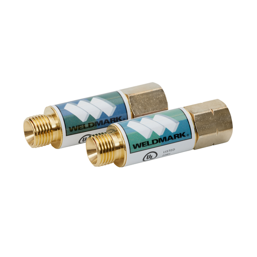 Oxygen/Fuel Gas Flash Arrestor 2 Pc. Set, Regulator Style, B-Size