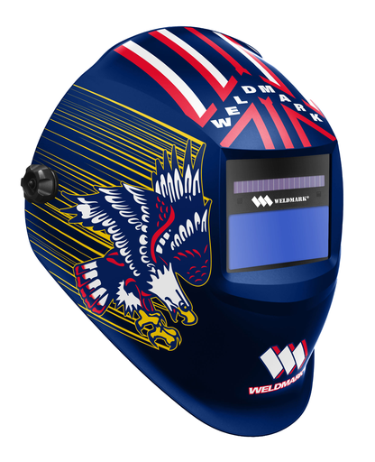Weldmark Steel Works Eagle Auto-Darkening Helmet With Real View 2.5™ light state Lens Shade Variable 9-13