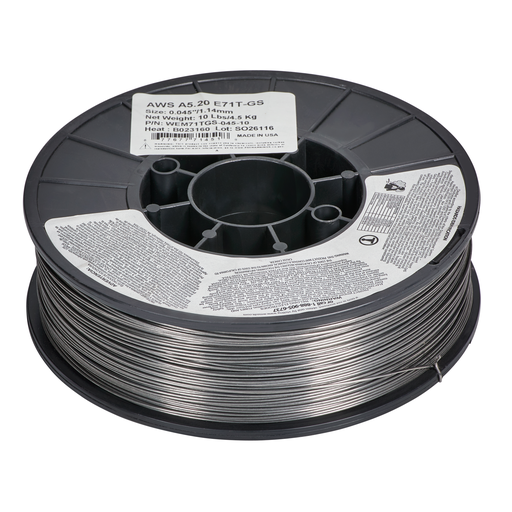 Weldmark® Carbon Steel Self Shielded Tubular MIG Wire 71T-GS Carbon Steel 0.045in 10LB Spool