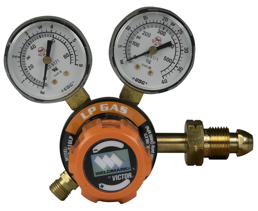 Weldmark WEM 0781-9166 G 250 Single Stage Medium Duty LPG Regulator 2-60 psig, 0.5625 Inch Outlet