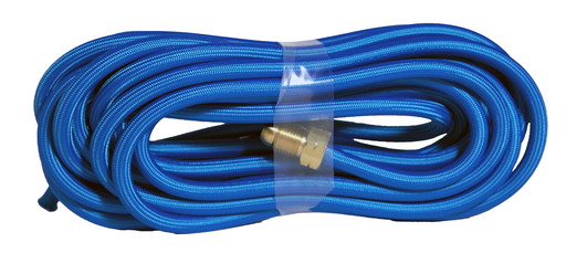 Water hose, 25 ft for HW20/24W torches, Super-Flex, Braided, Blue