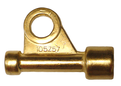 Gas cooled, brass, 5/8"-18 RH female inlet, 3/8"-24 outlet