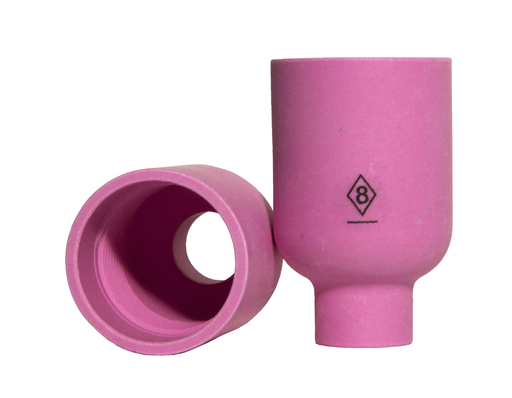 CK Worldwide WEM57N74 TIG Nozzle with Gas Lens, Large Diameter #8 Alumina