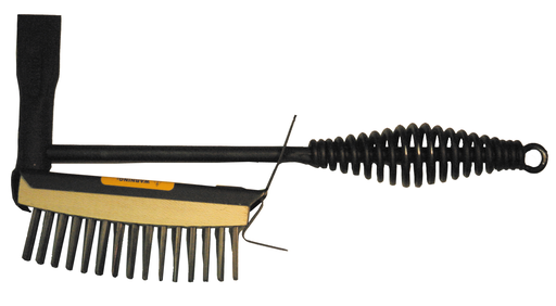 Weldmark by Lenco® Model LA-1 Hammer and brush combo with Steel spring handle, steel shaft welded to a forged head and top a quality scratch brush.
