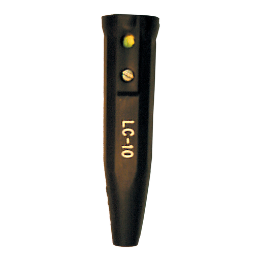 LC-10 Female Cable connector, Black, 250 Amp capacity, 4 thru 1/0 cable, Single Oval-Point Screw cable connection