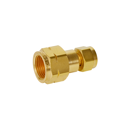 Adaptor, CGA200 acetylene MC cylinder to CGA510 acetylene regulator brass