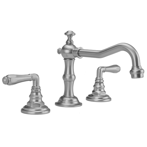 Roaring 20's Faucet with Smooth Lever Handles & Fully Polished & Plated Pop-Up Drain, Satin Chrome (SC)