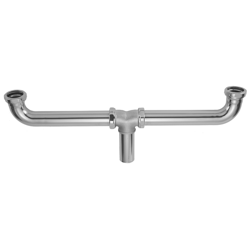 Center Outlet Continuous Waste 1 1/2" x 21" Trap, Polished Gold (PG)