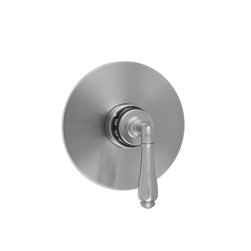 Round Plate With Smooth Lever Trim For Thermostatic Valves (J-TH34 & J-TH12), Antique Brass (AB)