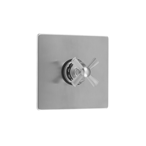 Square Plate With Hex Cross Trim For Thermostatic Valves (J-TH34 & J-TH12), Matte Black (MBK)
