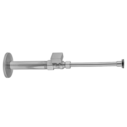 Quarter Turn Straight Pattern 3/8" IPS x 3/8" O.D. Toilet Supply Kit with Square Handle, 20" Supply Tube, Escutcheon, Bombay Gold (BG)