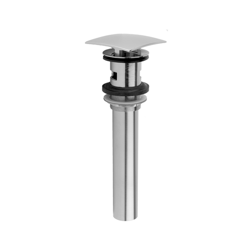 Stationary Square Lavatory Drain with Overflow, Bronze Umber (BU)