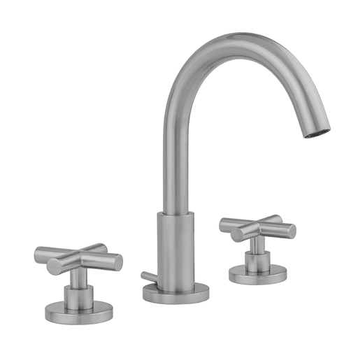 Uptown Contempo Faucet with Round Escutcheons & Contempo Slim Cross Handles- 0.5 GPM, Polished Chrome (PCH)