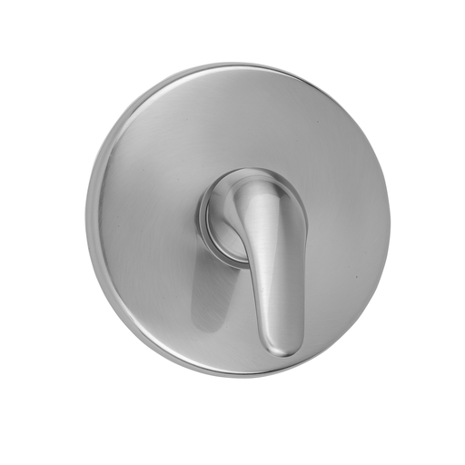 Round Plate With Flat Lever Trim For Pressure Balance Valve (J-PBV), Polished Gold (PG)