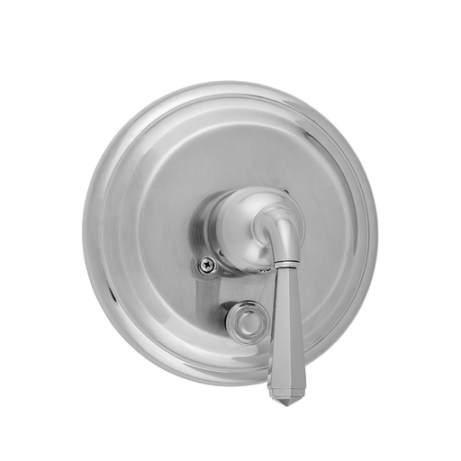 Round Step Plate With Hex Lever Trim For Pressure Balance Valve With Built-in Diverter (J-DIV-PBV), Jewelers Gold (JG)